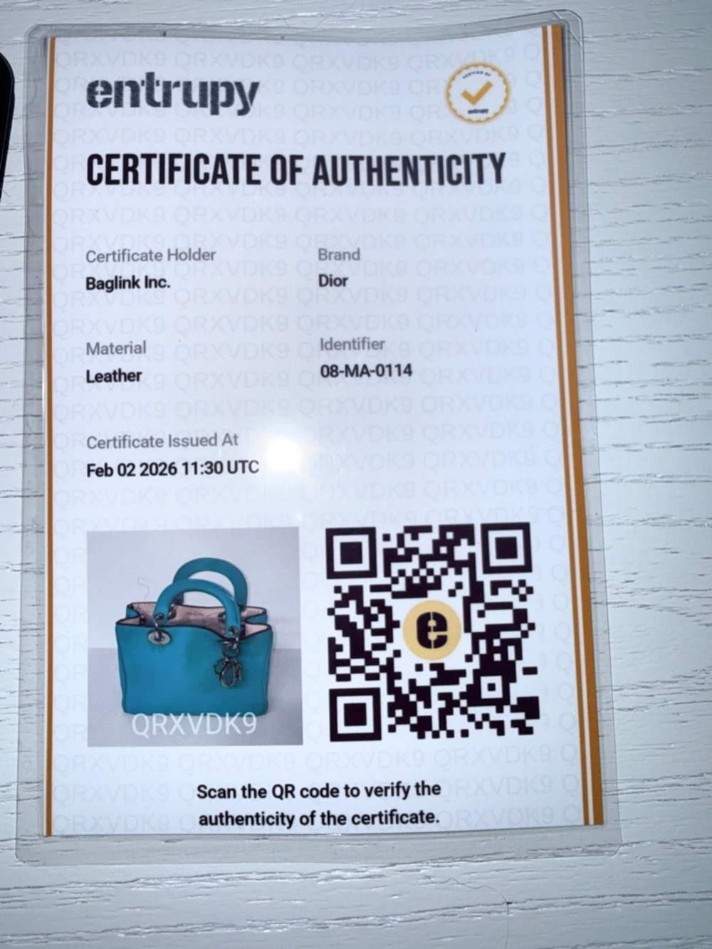 Dior Turquoise Diorissimo Mini 2-Way - Picture 9 of 11